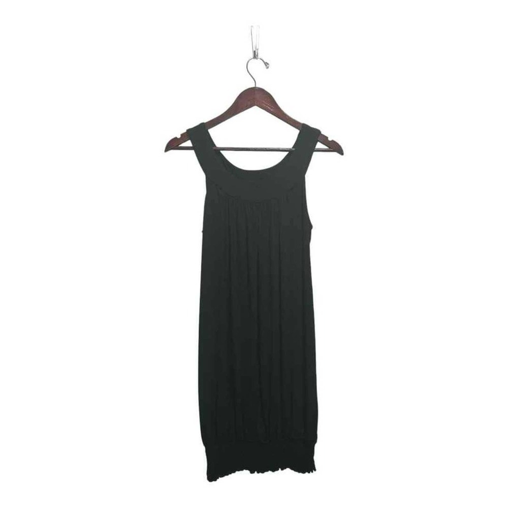 Sleeveless black dress with elastic at hem by My Michelle. Size Medium